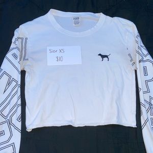 Victoria secret PINK long sleeve crop top